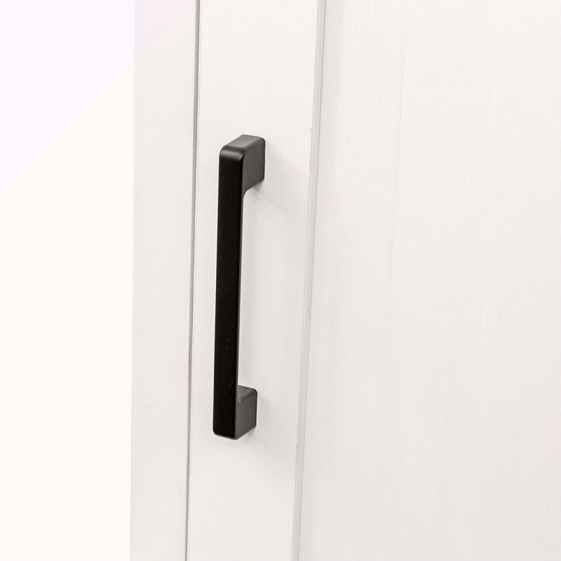 Armoire de bar à vin blanche modulaire avec huche pour salle à manger