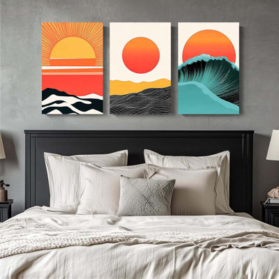 3 Piece Wrapped Canvas Wall Art