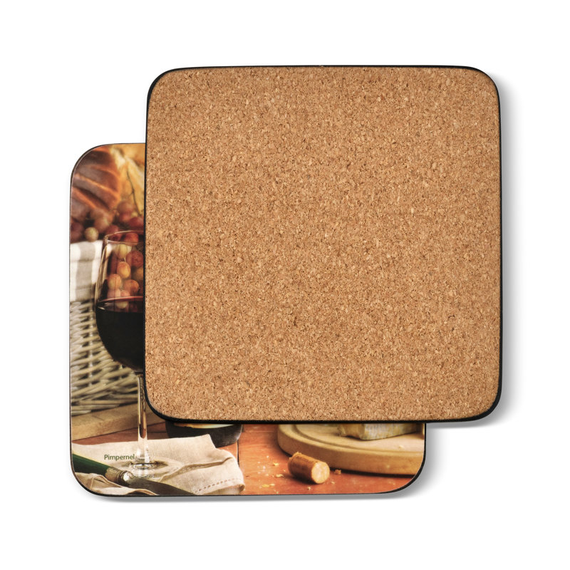 Pimpernel Artisanal Wine Coasters 4"X 4"
