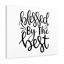 Blessed by the Best 1 Piece Wrapped Canvas Wall Art-800554856
