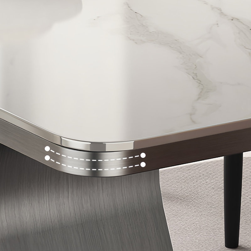 Table et chaise de salle à manger de luxe Deluxe, H 29,5 po x L 70,8 po x l 35,4 po
