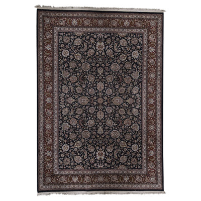Jahan Hand-Knotted Wool NAVY / RED Area Rug