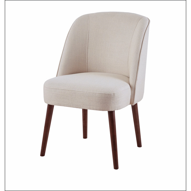 Chaise d'appoint à 4 pieds Natural Gearldine, Naturel