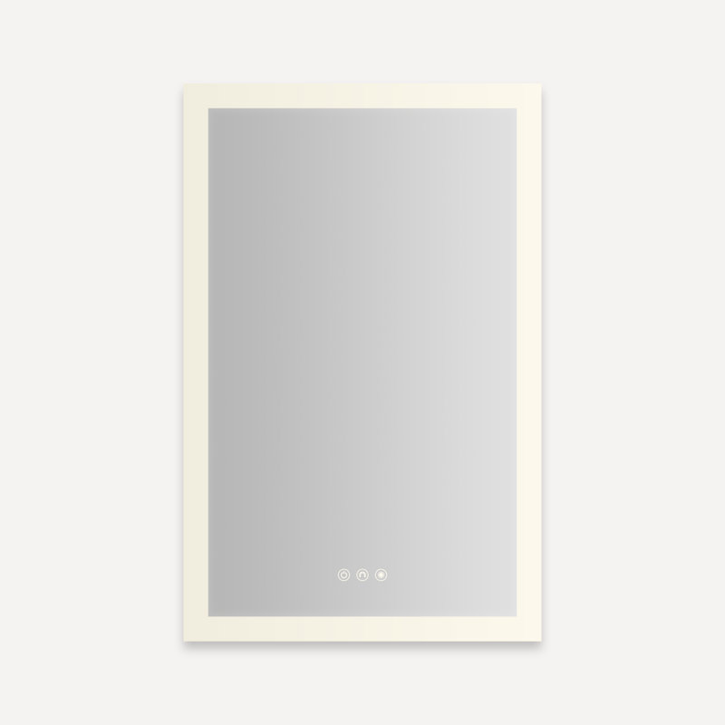 Armoire de réserve Aio, 20 po x 30 po x 4 po, Périmètre éclairé, Charnières à droite