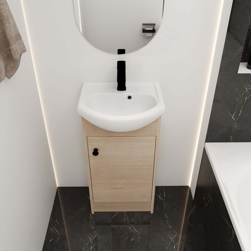 Petit meuble-lavabo avec lavabo, meuble-lavabo et lavabo