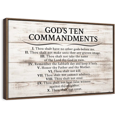 God's Ten Commandments