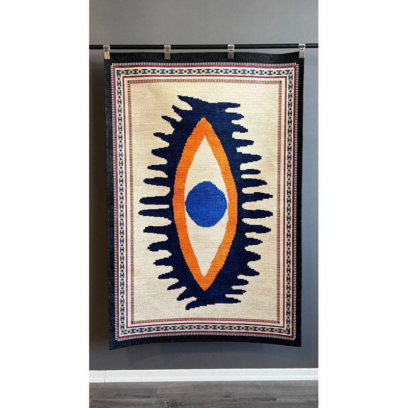 Tapis lavable multicolore, Rectangle 2'4" x 3'11" Rug Pad Included