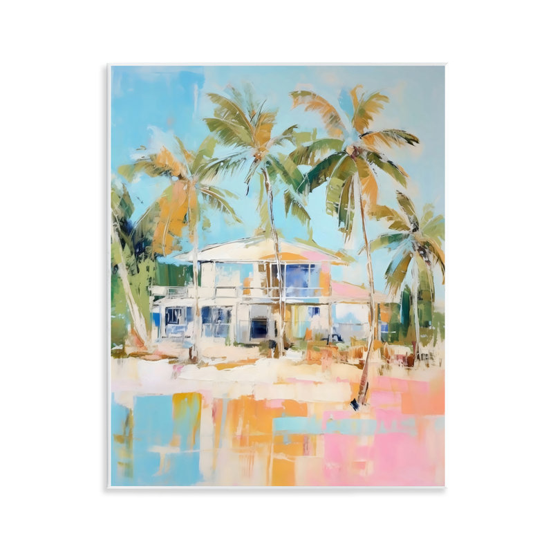 Plaque murale abstraite style tropical, design par LSR Design Studio