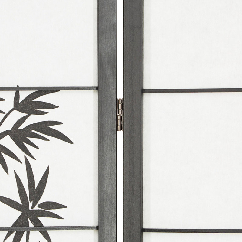 Room Divider Deloera Screen Partition Shoji Room Divider Wood, 6 panels
