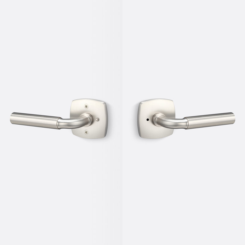 Forma Privacy Rosette, Smooth Grip, Satin Nickel