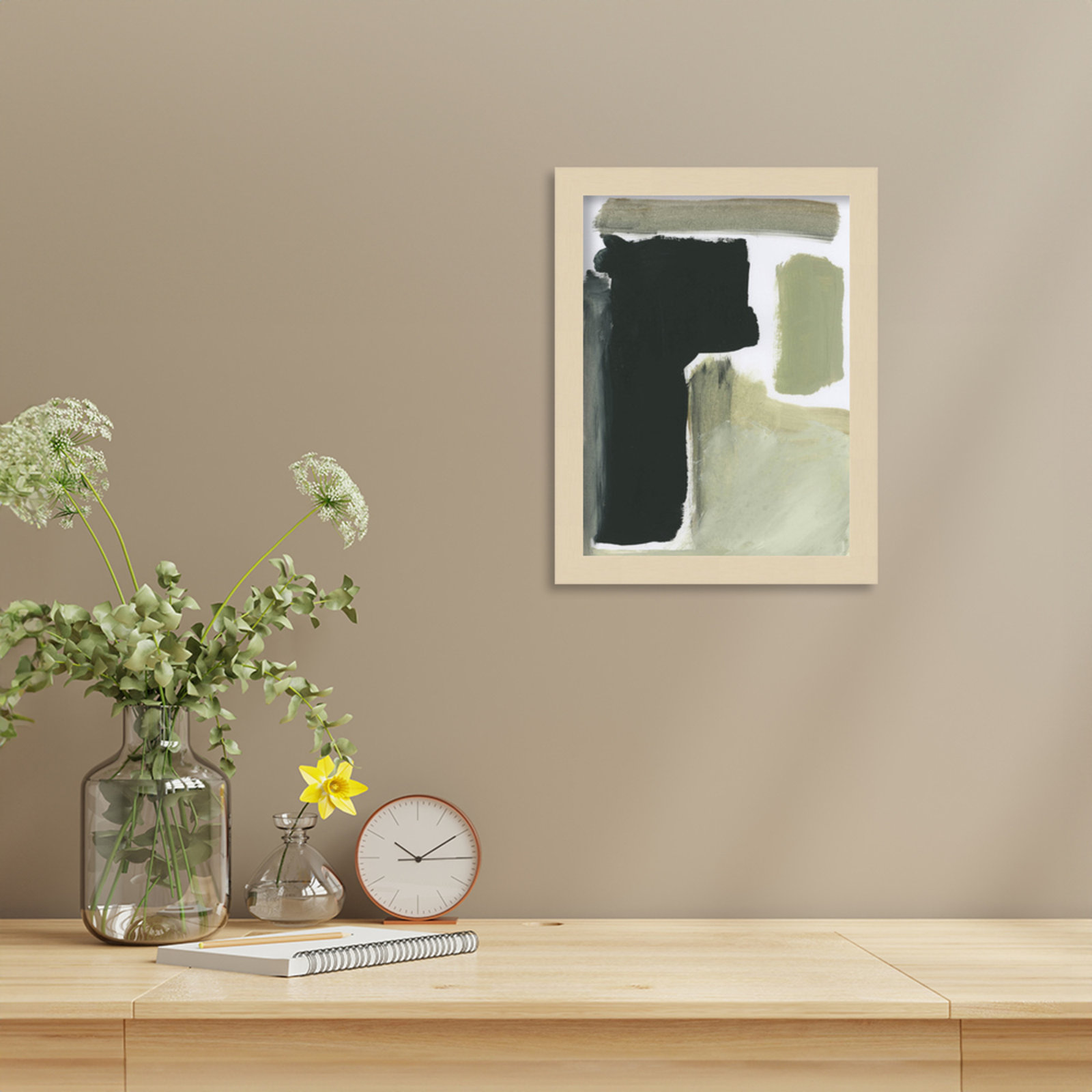 Total by Dan Hobday Wood Framed Wall Art Print, Brown, 13" H x 10" W