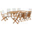 Set of 8 Back/Seat Cushions MAUI PREMIUM Off-White