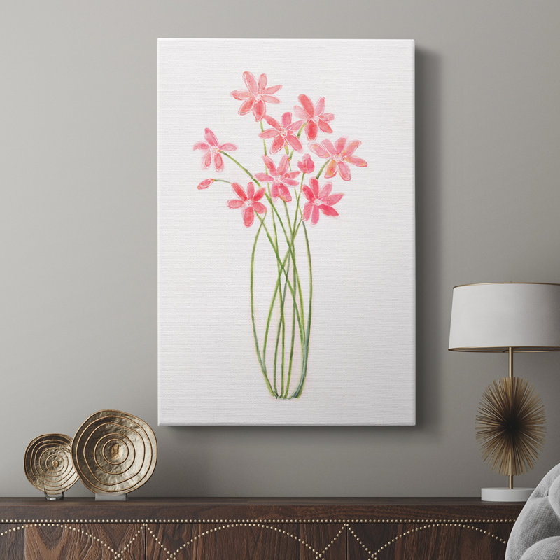 Intertwined Bouquet II -Custom Wrapped Gallery Cavas, 18" H x 12" W