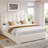 Queen Size Bed Frame Upholstered Platform Bed Frame With Headboard Modern Soft Cloud Bed Frame Queen Size Bed Frame With Rounded Corners, No Box Spring Required, Easy To Assemble,
