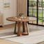 Table de salle à manger ronde 47 "pour 4-6, table de ferme en bois avec base en croix (table seulement)-467001995