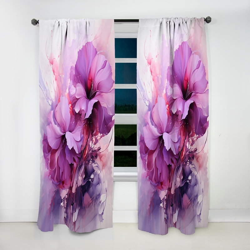 Jimison - Abstract Collages Curtain - Rideau abstrait obscurcissant - 1 panneau, L 52 po x L 84 po
