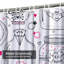 Mignon rideau de douche avec 12 crochets-1370470408