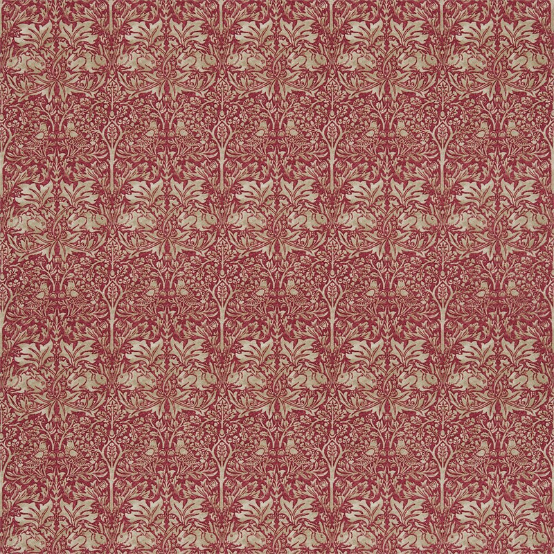 Brer Rabbit Fabric, Red/Hemp