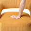 Chaise en velours côtelé de luxe jaune avec fonction pivotante, fabrication en bois massif, sièges pour décor de chambre à coucher pivotant moderne, structure, meubles de salon-153758389