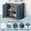Meuble-lavabo 36 po avec lavabo en céramique-248786521