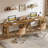 63" Farmhouse Executive Computer Desk For Home Office