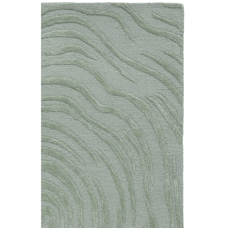 Glamour Hand Tufted Wool; Viscose; Cotton Abstract Indoor Rug, Rectangle 6' x 9'
