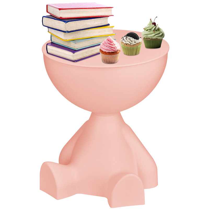 Table basse avec rangement, Rose