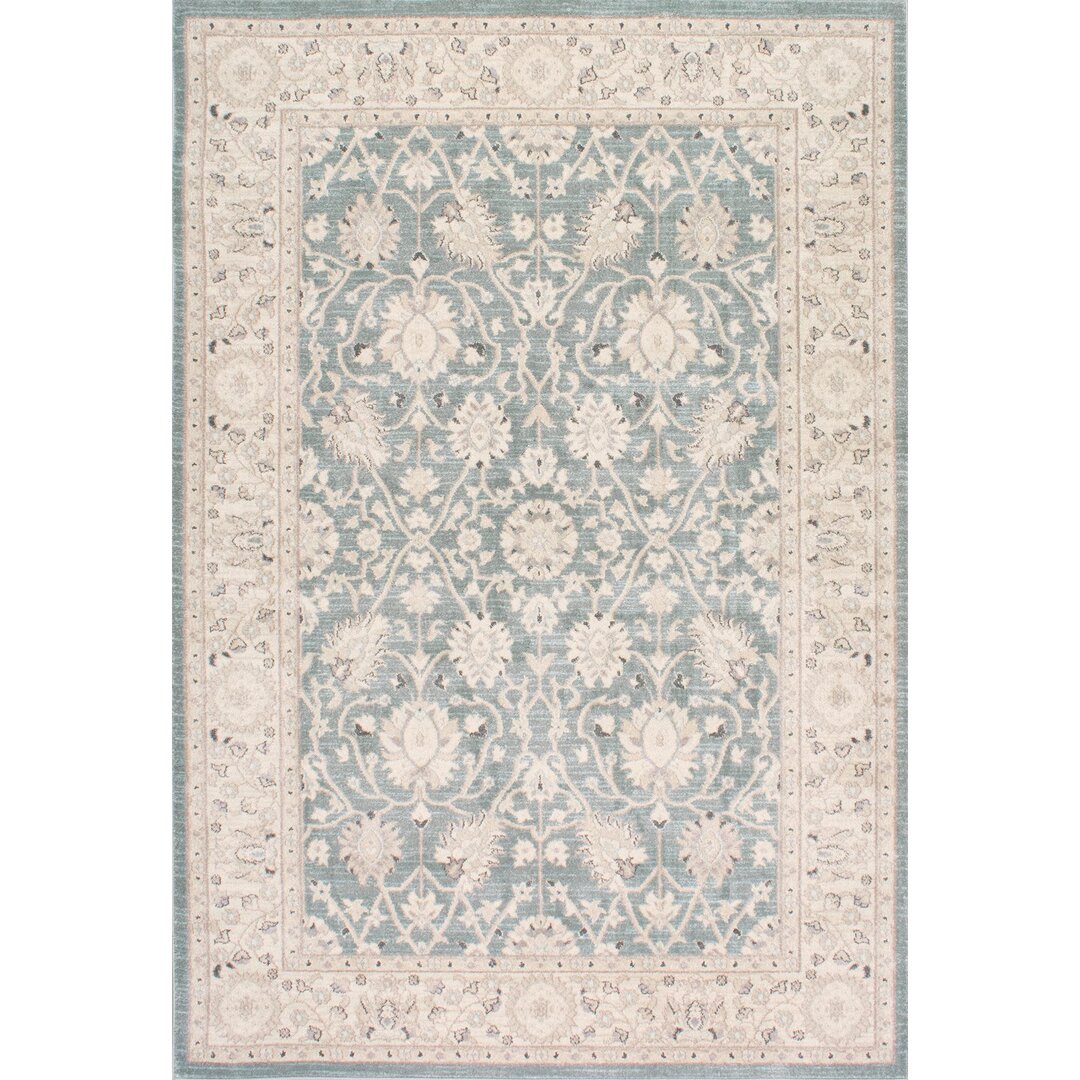 Teppich Rochelle in Blau/Beige