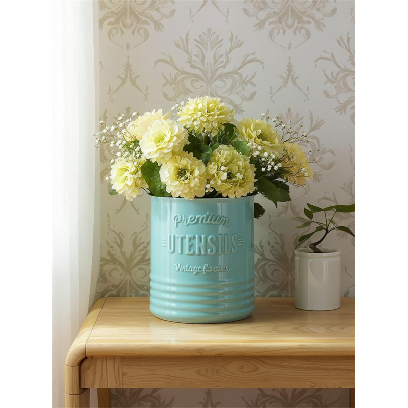 Porte-ustensiles Farmhouse, 6 po, Turquoise