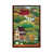 Toile avec cadre en bois brun classique