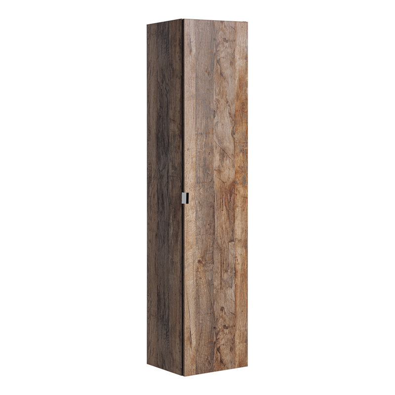Jacquinto Wall Linen Cabinet, Vintage Oak