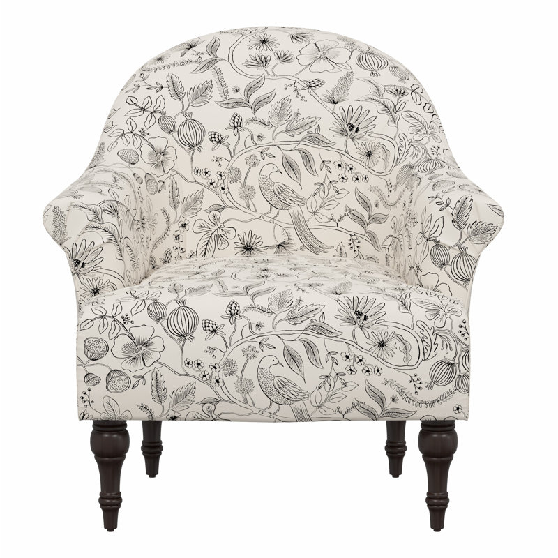 Chaise Josephine, Volière RPC noir et lin crème