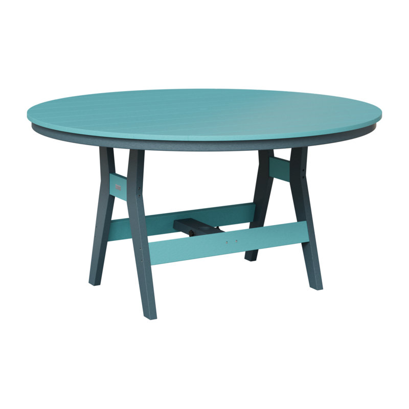 Berlin Gardens Harbor 60″ Round Counter Height Table, Slate, 38.87" H x 60" W x 60" D, Aruba Blue