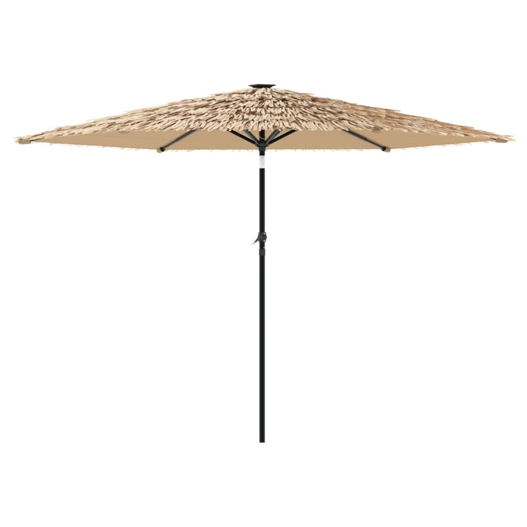 vidaXL Garden Parasol Brown 2.8m Steel Pole - Image 4