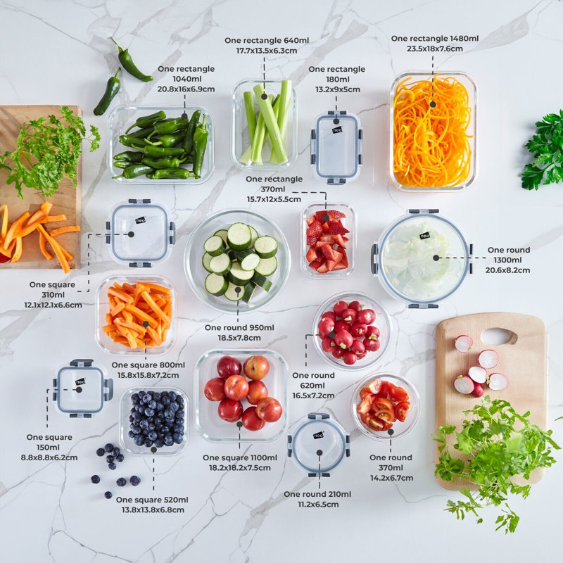 George Glass Food Storage Container