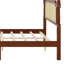 Base de lit en bois avec tête de lit en rotin-659028498-659028500