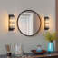 Appliques murales modernes avec appliques de salle de bain en cristal de cristal transparent E12-401213857-401213856