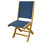 Riviera Teak Outdoor Sling Folding Dining Chair