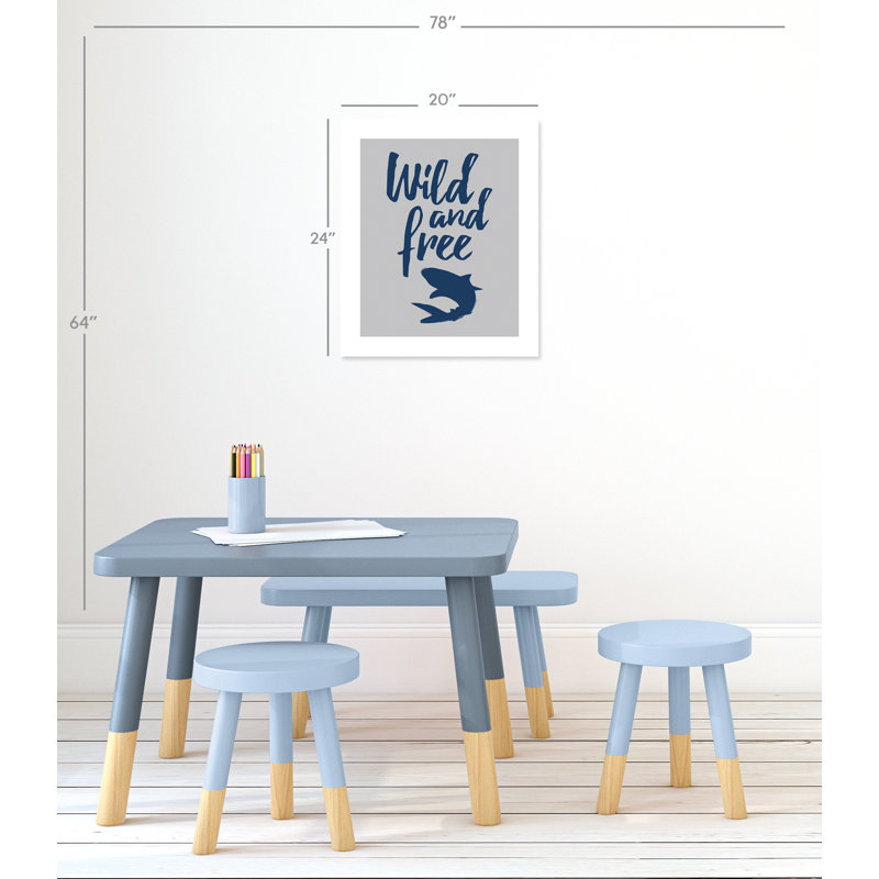Impression sur papier Rolled Wild Shark, H 24 po x l 20 po x P 1 po, Papier