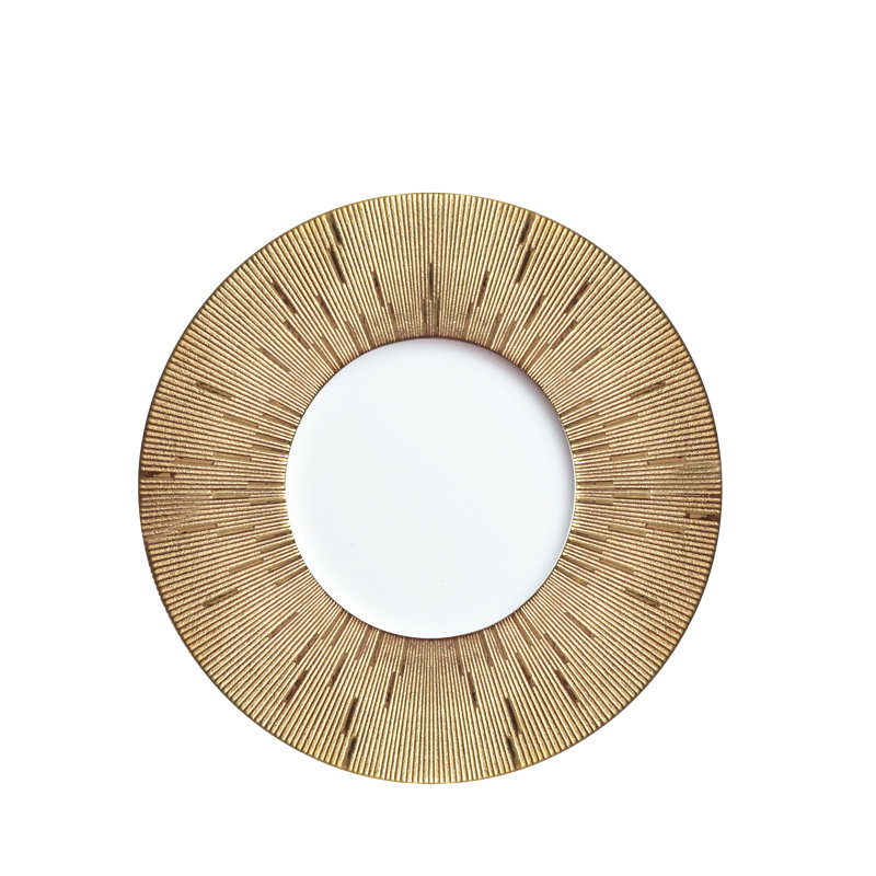 Infini Porcelain Bread and Butter Plate, Gold