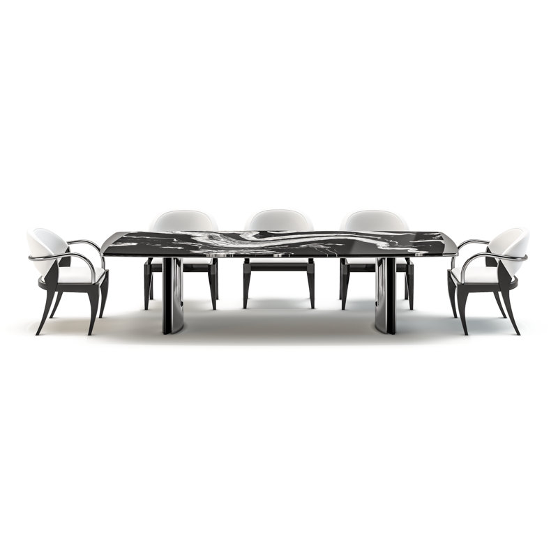 Dining Table, 29.5" H x 48" W x 108.3" D