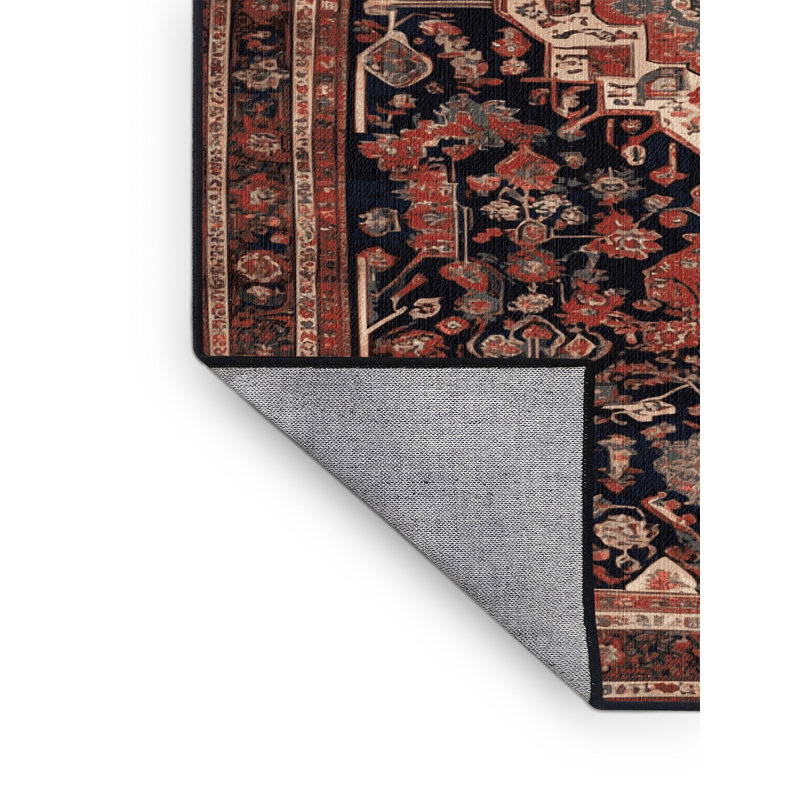 Tapis brun lavable à la machine, Carré 4 pi