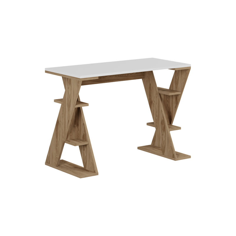 Standing Desk, White, White/Deep Oud