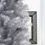 Josalee Slender Silver Tinsel Pine Christmas Tree-1777565134