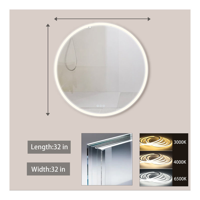 Miroir de salle de bain 32 po