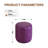 11.8In Small Round Faux Leather Upholstered Ottoman-125374300