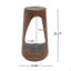 Table d'appoint d'extérieur, table de bout à conception creuse, tabouret de jardin et table d'appoint décorative-1097496594