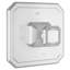 Belshire Pressure Balance Shower Valve Trim With Cushion Handles-60946014