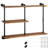 Jessamyn 3 Piece Solid Wood Floating Shelf with Straight Brackets