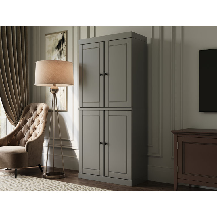 Arreana 32" W x 71.5" H Solid Wood 6-Shelf Bookcase